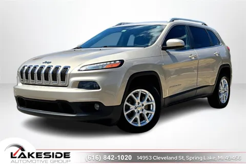 Beige 2014 Jeep Cherokee Latitude for sale in Spring Lake, MI