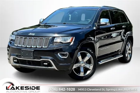 Black 2014 Jeep Grand Cherokee Overland for sale in Spring Lake, MI