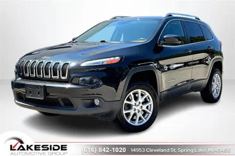 Black 2015 Jeep Cherokee Latitude for sale in Spring Lake, MI