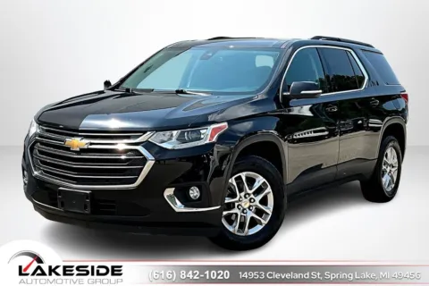 Black 2021 Chevrolet Traverse LT for sale in Spring Lake, MI