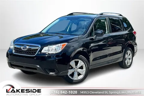 Black 2015 Subaru Forester 2.5i Premium for sale in Spring Lake, MI