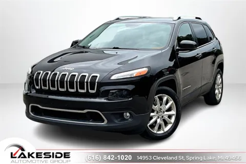 Black 2015 Jeep Cherokee Limited for sale in Spring Lake, MI