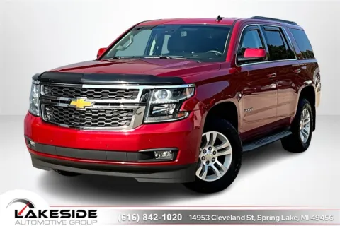 Red 2015 Chevrolet Tahoe LT for sale in Spring Lake, MI