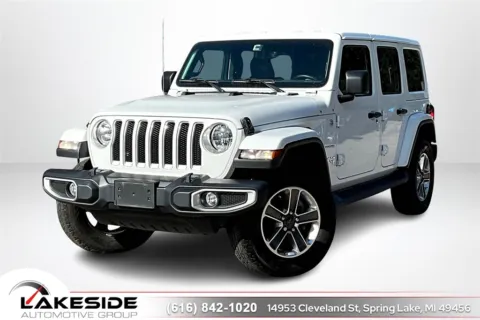 White 2021 Jeep Wrangler Unlimited Sahara for sale in Spring Lake, MI