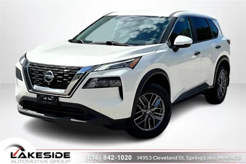 White 2021 Nissan Rogue S for sale in Spring Lake, MI