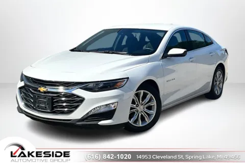 White 2021 Chevrolet Malibu LT for sale in Spring Lake, MI