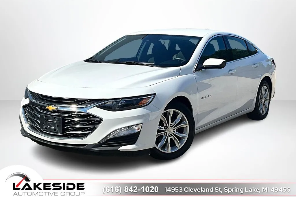 White 2021 Chevrolet Malibu LT for sale in Spring Lake, MI