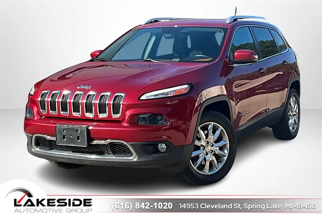 Red 2016 Jeep Cherokee Limited for sale in Spring Lake, MI