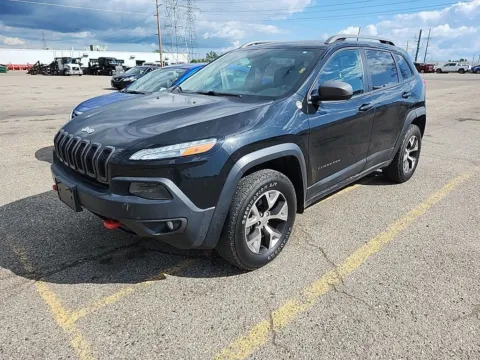 Black 2016 Jeep Cherokee Trailhawk for sale in Spring Lake, MI