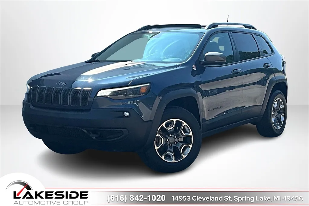 Blue 2019 Jeep Cherokee Trailhawk for sale in Spring Lake, MI