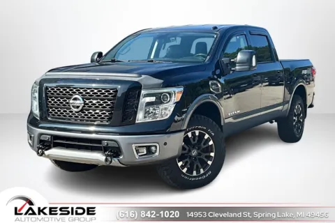 Black 2017 Nissan Titan PRO-4X for sale in Spring Lake, MI