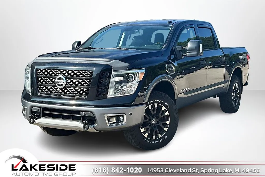 Black 2017 Nissan Titan PRO-4X for sale in Spring Lake, MI