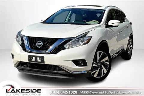 White 2017 Nissan Murano Platinum for sale in Spring Lake, MI