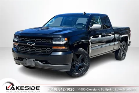 Black 2018 Chevrolet Silverado 1500 Custom for sale in Spring Lake, MI