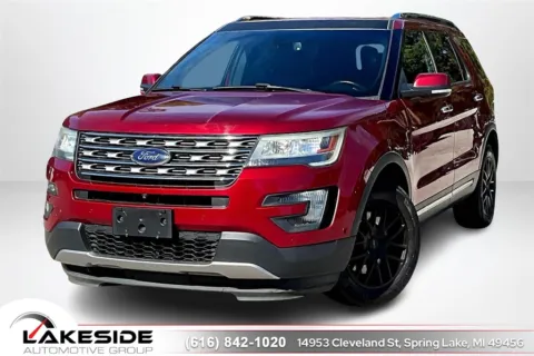 Red 2016 Ford Explorer Limited for sale in Spring Lake, MI