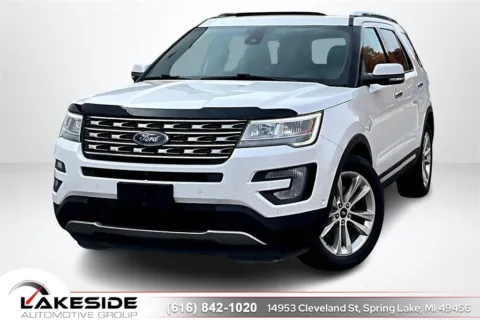 White 2017 Ford Explorer Limited for sale in Spring Lake, MI