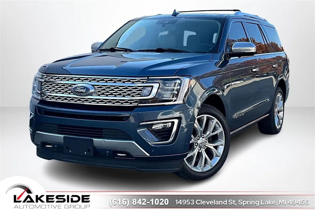 Blue 2018 Ford Expedition Platinum for sale in Spring Lake, MI