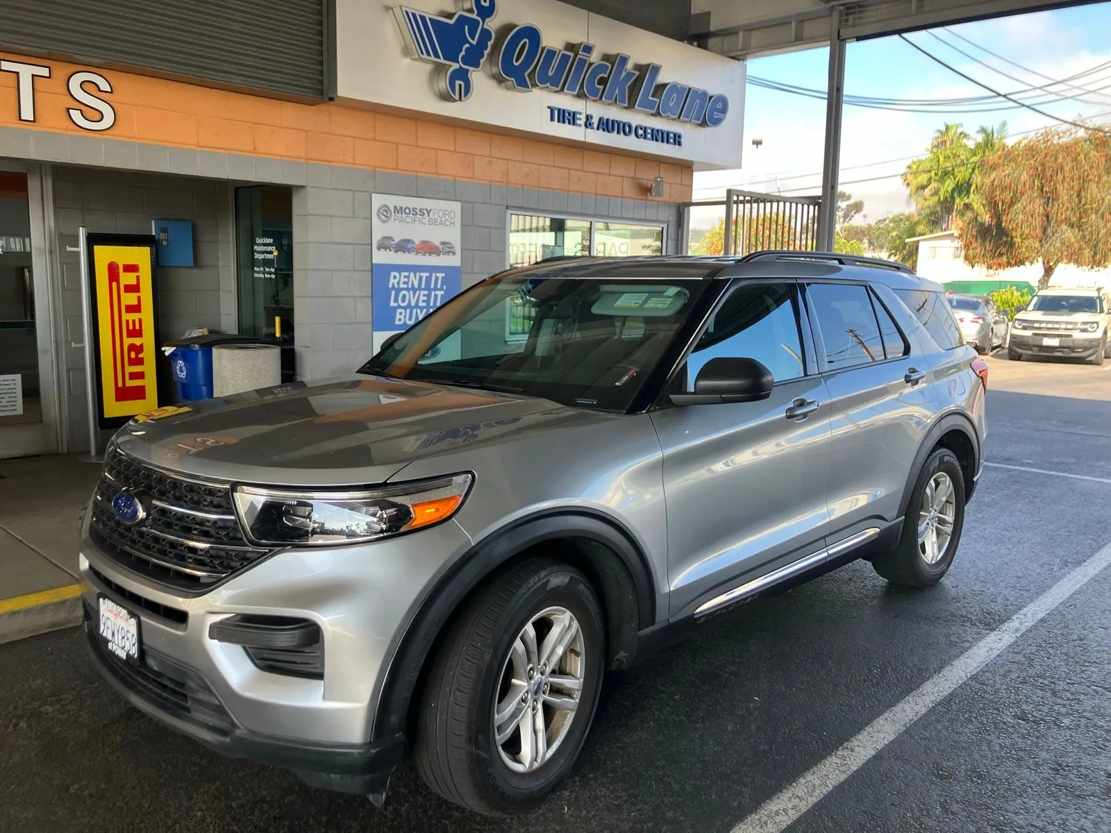Silver 2022 Ford Explorer XLT for sale in San Diego, CA