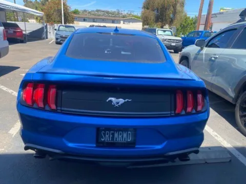 Blue 2021 Ford Mustang EcoBoost Premium for sale in San Diego, CA