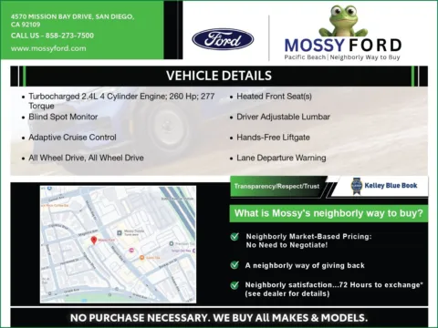 Another view of 2020 Subaru Outback Onyx Edition XT for sale in San Diego, CA at Mossy Ford