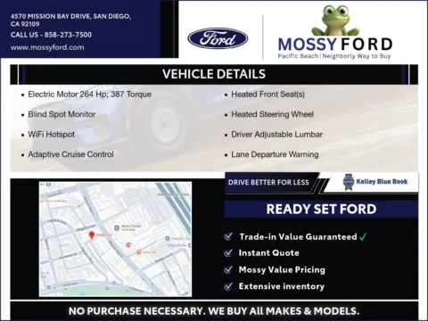 Another view of 2025 Ford Mustang Mach-E Select for sale in San Diego, CA at Mossy Ford
