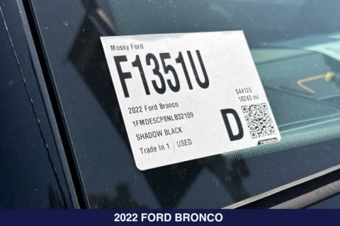 Photos of 2022 Ford Bronco Badlands for sale in San Diego, CA at Mossy Ford