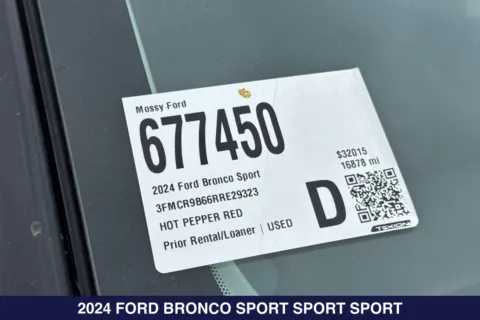 Photos of 2024 Ford Bronco Sport Big Bend for sale in San Diego, CA at Mossy Ford