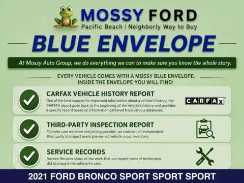 Photos of 2021 Ford Bronco Sport Big Bend for sale in San Diego, CA at Mossy Ford