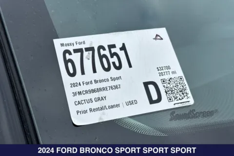 Photos of 2024 Ford Bronco Sport Big Bend for sale in San Diego, CA at Mossy Ford