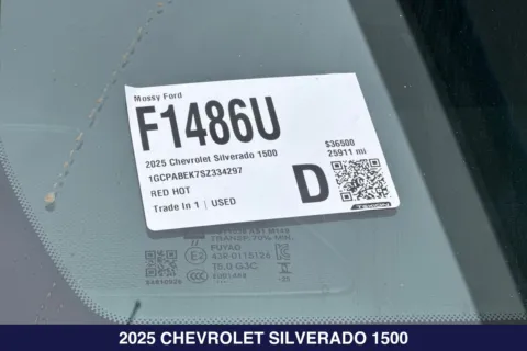 Photos of 2025 Chevrolet Silverado 1500 Custom for sale in San Diego, CA at Mossy Ford