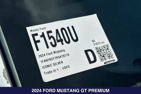 Photos of 2024 Ford Mustang GT Premium for sale in San Diego, CA at Mossy Ford