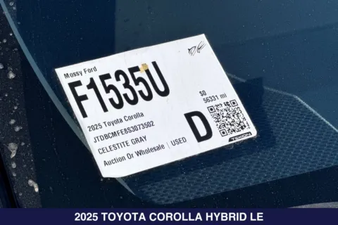 Photos of 2025 Toyota Corolla Hybrid LE for sale in San Diego, CA at Mossy Ford