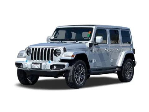 Silver 2022 Jeep Wrangler Unlimited Sahara 4xe for sale in San Diego, CA