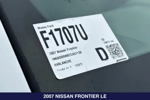 Photos of 2007 Nissan Frontier LE for sale in San Diego, CA at Mossy Ford