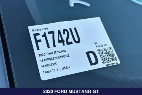 Photos of 2020 Ford Mustang GT for sale in San Diego, CA at Mossy Ford