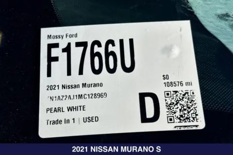 Photos of 2021 Nissan Murano S for sale in San Diego, CA at Mossy Ford