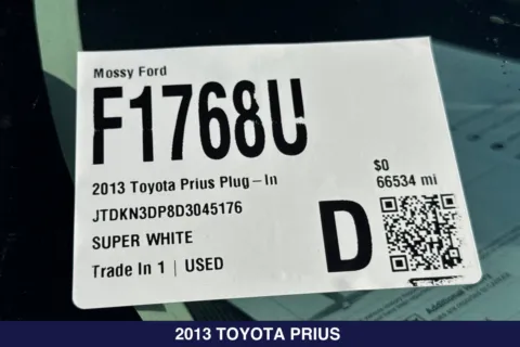 Photos of 2013 Toyota Prius Plug-in for sale in San Diego, CA at Mossy Ford