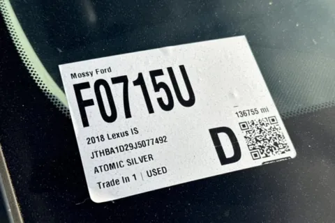 Another view of 2018 Lexus IS 300 for sale in San Diego, CA at Mossy Ford