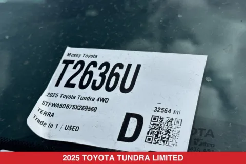 Photos of 2025 Toyota Tundra Limited for sale in San Diego, CA at Mossy Toyota