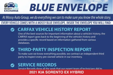 Photos of 2021 Kia Sorento Hybrid EX for sale in San Diego, CA at Mossy Toyota