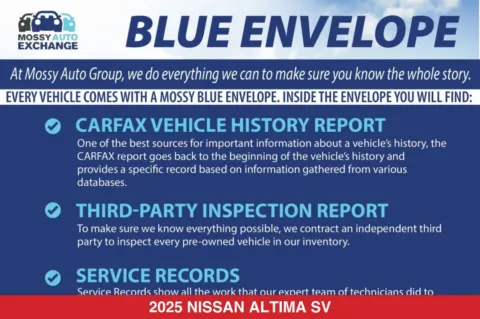 Photos of 2025 Nissan Altima 2.5 SV for sale in San Diego, CA at Mossy Toyota