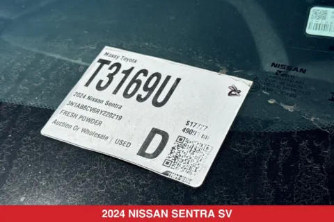 Photos of 2024 Nissan Sentra SV for sale in San Diego, CA at Mossy Toyota