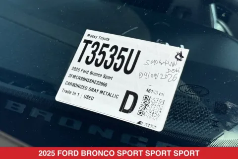 Photos of 2025 Ford Bronco Sport Big Bend for sale in San Diego, CA at Mossy Toyota