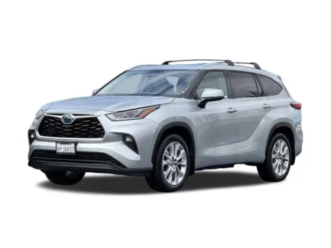 Silver 2021 Toyota Highlander Hybrid Limited for sale in San Diego, CA