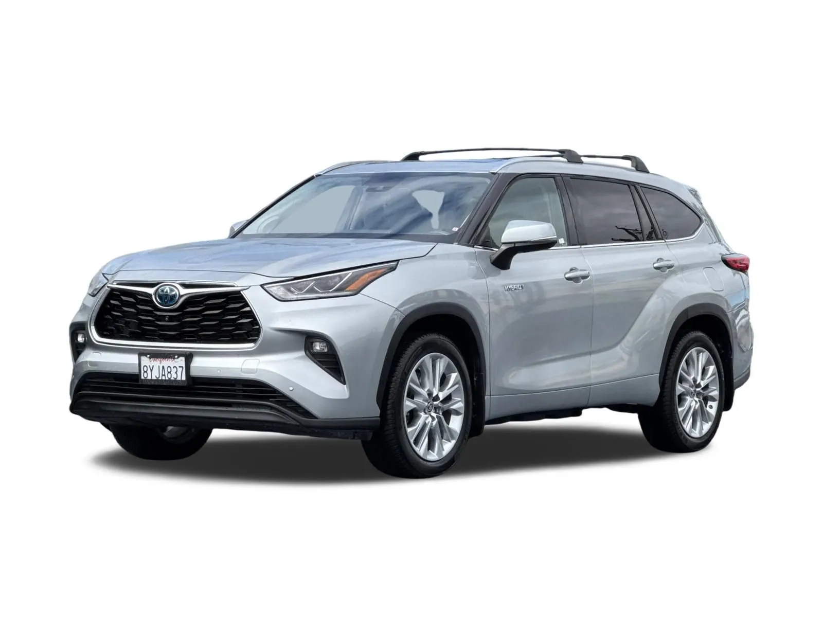 Silver 2021 Toyota Highlander Hybrid Limited for sale in San Diego, CA