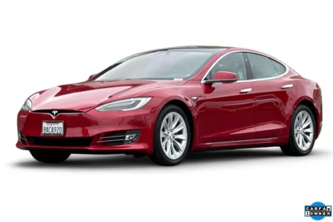 Red 2017 Tesla Model S 75D for sale in San Diego, CA