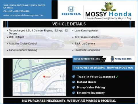 Another view of 2025 Honda Accord LX for sale in Lemon Grove, CA at Mossy Honda