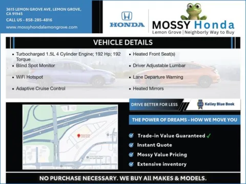 Another view of 2026 Honda Accord SE for sale in Lemon Grove, CA at Mossy Honda