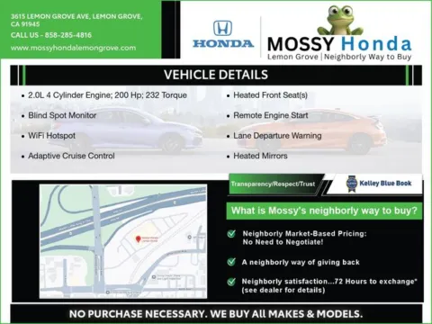 Another view of 2026 Honda Civic Hybrid Sport Touring for sale in Lemon Grove, CA at Mossy Honda