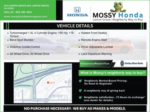 Another view of 2026 Honda CR-V EX-L for sale in Lemon Grove, CA at Mossy Honda